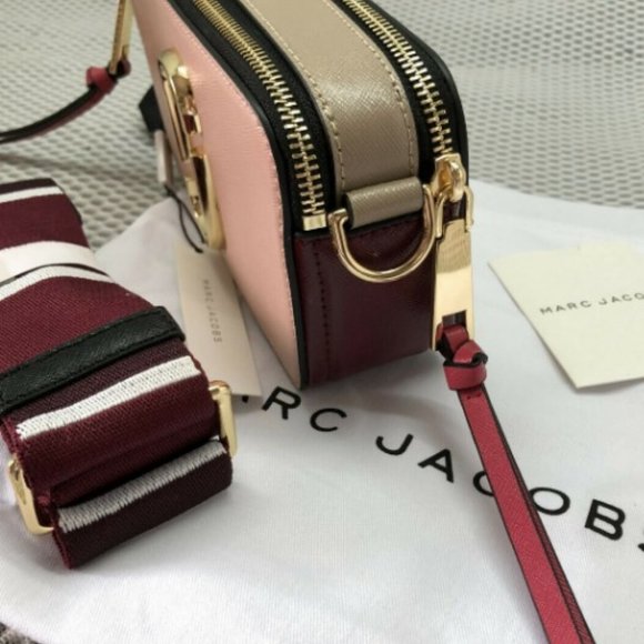 NEW original Marc Jacobs snapshot crossbody bag (Rose multi) - Picture 6 of 15